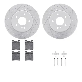 R1 Concepts WBUH1-63012 Brake Rotors - Carbon Coated - D/S W/ Optimum Oe Pads & Hdw